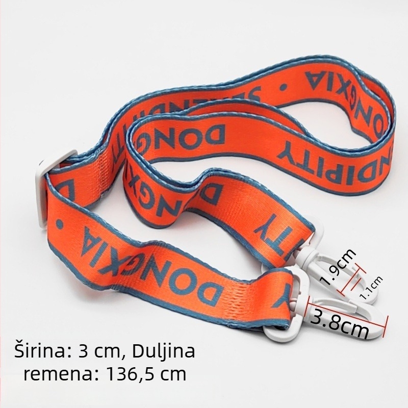 D017 Dječji remen za termos s lancem, križnim remenom za torbu i držačem šalice uz poklopac