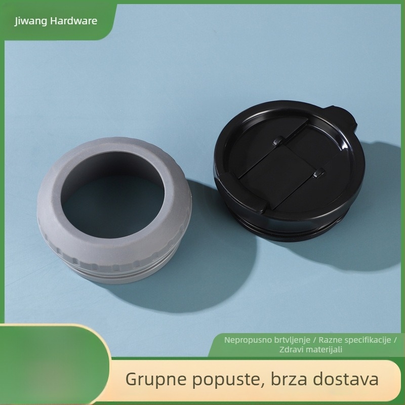 Plastični poklopac za čašu za automobil, 14 oz, s brtvom, flip poklopcem i rotirajućim poklopcem