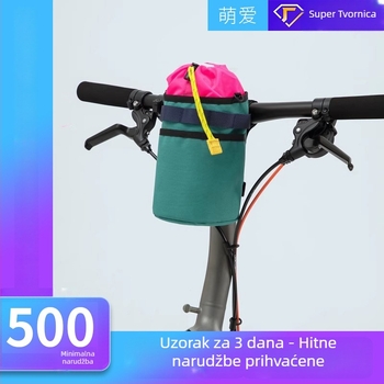 Platnen držač bočice za bicikl s crossbody remenom i prilagodljivim logotipom; futrola za termos.