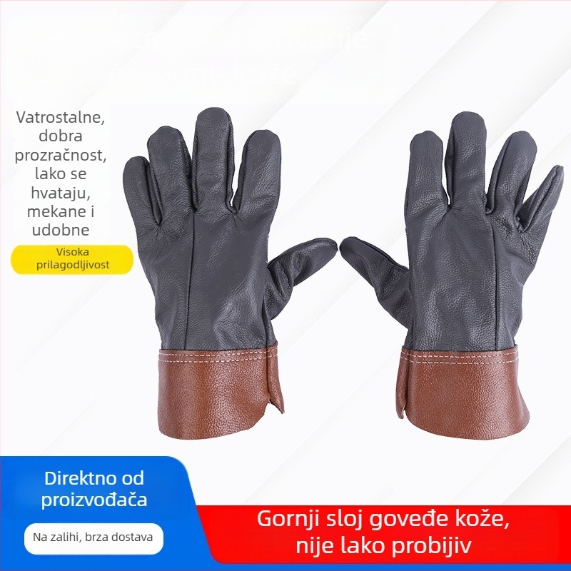Rukavice za zavarivanje od goveđe kože – zaštitne rukavice za električno zavarivanje
