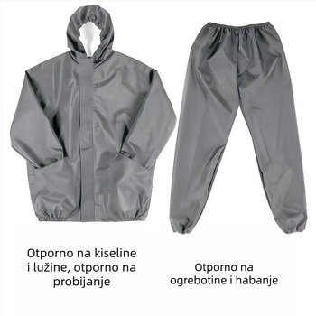 Vodootporna i otporna na prašinu zaštitna odjeća s kamenom vunom u izolaciji, podijeljeni tip, prozračna, otporna na habanje, unisex