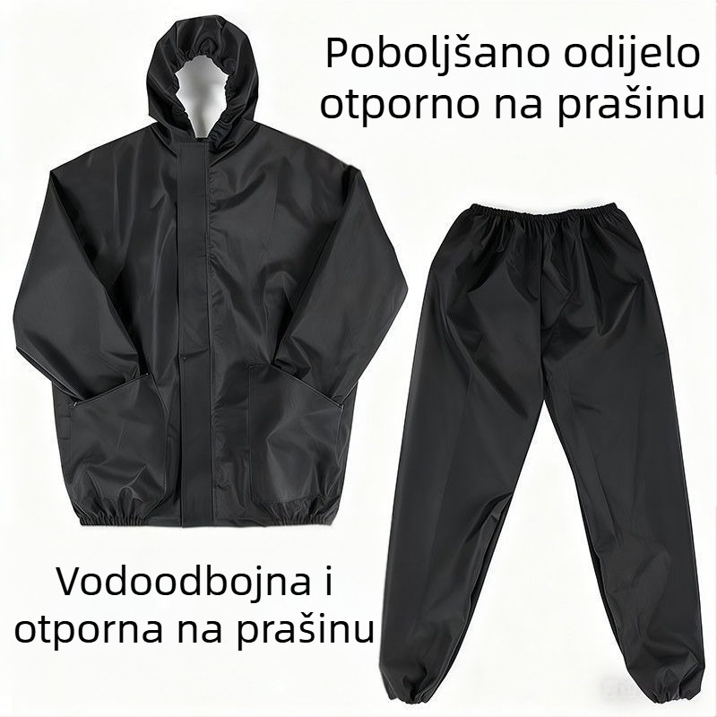Vodootporna i otporna na prašinu zaštitna odjeća s kamenom vunom u izolaciji, podijeljeni tip, prozračna, otporna na habanje, unisex