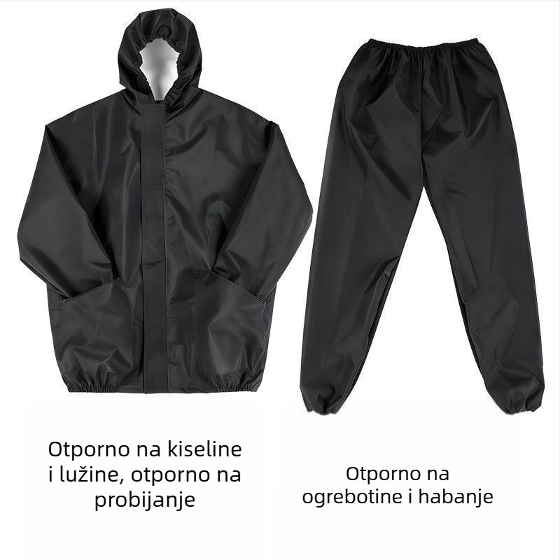 Vodootporna i otporna na prašinu zaštitna odjeća s kamenom vunom u izolaciji, podijeljeni tip, prozračna, otporna na habanje, unisex