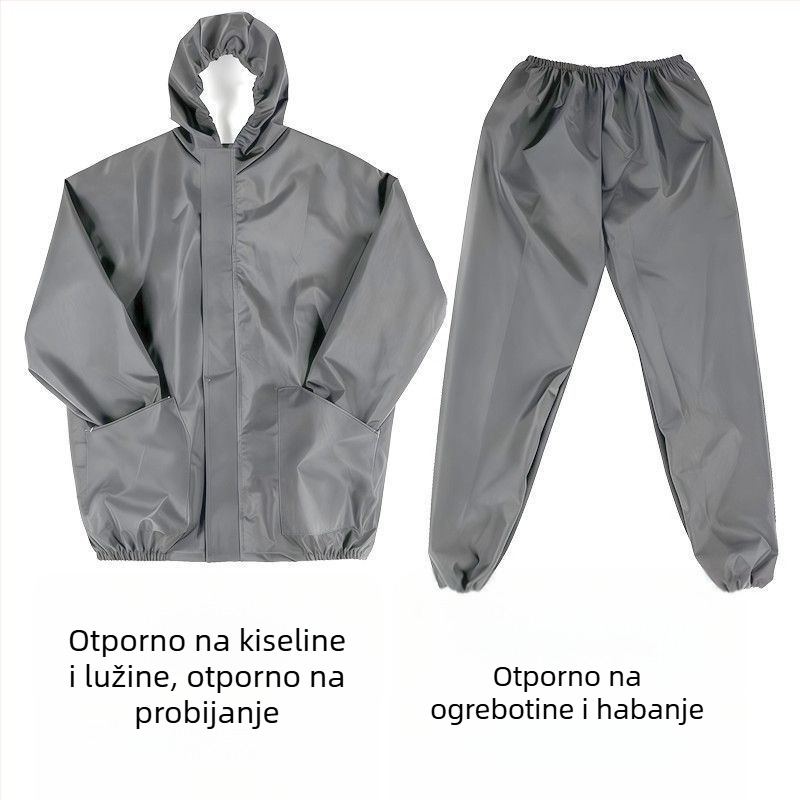 Vodootporna i otporna na prašinu zaštitna odjeća s kamenom vunom u izolaciji, podijeljeni tip, prozračna, otporna na habanje, unisex