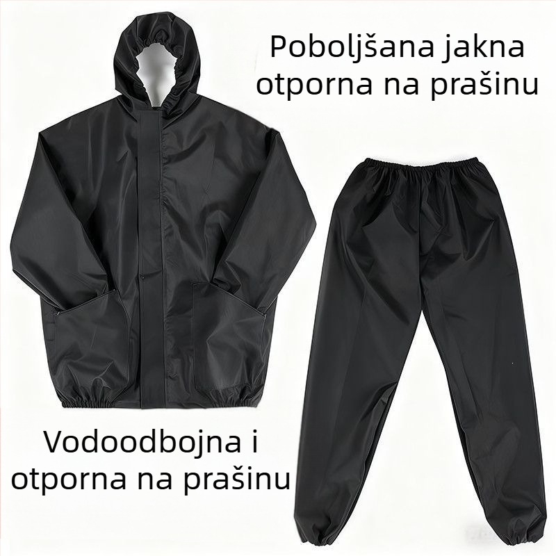 Vodootporna i otporna na prašinu zaštitna odjeća s kamenom vunom u izolaciji, podijeljeni tip, prozračna, otporna na habanje, unisex