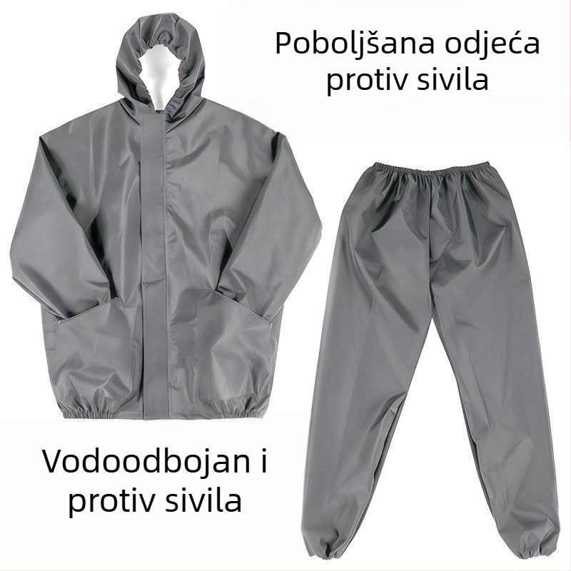Vodootporna i otporna na prašinu zaštitna odjeća s kamenom vunom u izolaciji, podijeljeni tip, prozračna, otporna na habanje, unisex