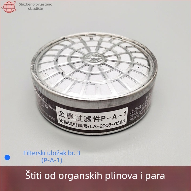 Earth 2001/2008 plinska maska s metalnom kutijom filtra, industrijska polumaske zaštita