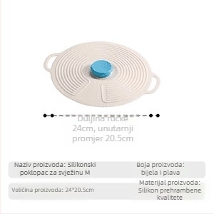 Kuhinjski silikon poklopci za lonce, zdjele, tanjure i šalice, poklopi protiv prskanja za mikrovalnu, ponovno upotrebljivi