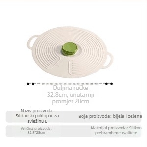 Kuhinjski silikon poklopci za lonce, zdjele, tanjure i šalice, poklopi protiv prskanja za mikrovalnu, ponovno upotrebljivi