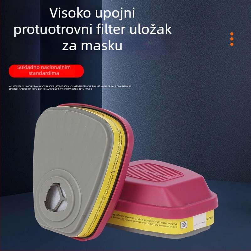 60921/60923/60926 Filtr kutija s aktivnim ugljem za masku za plin – kontrola mirisa