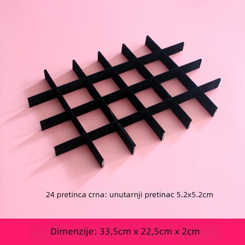 DIY kutija za nakit s mrežastim pretincima, ručno izrađena ploča za aktivnosti s mrežnim oblogama, unutarnji pretinac i držač kartica