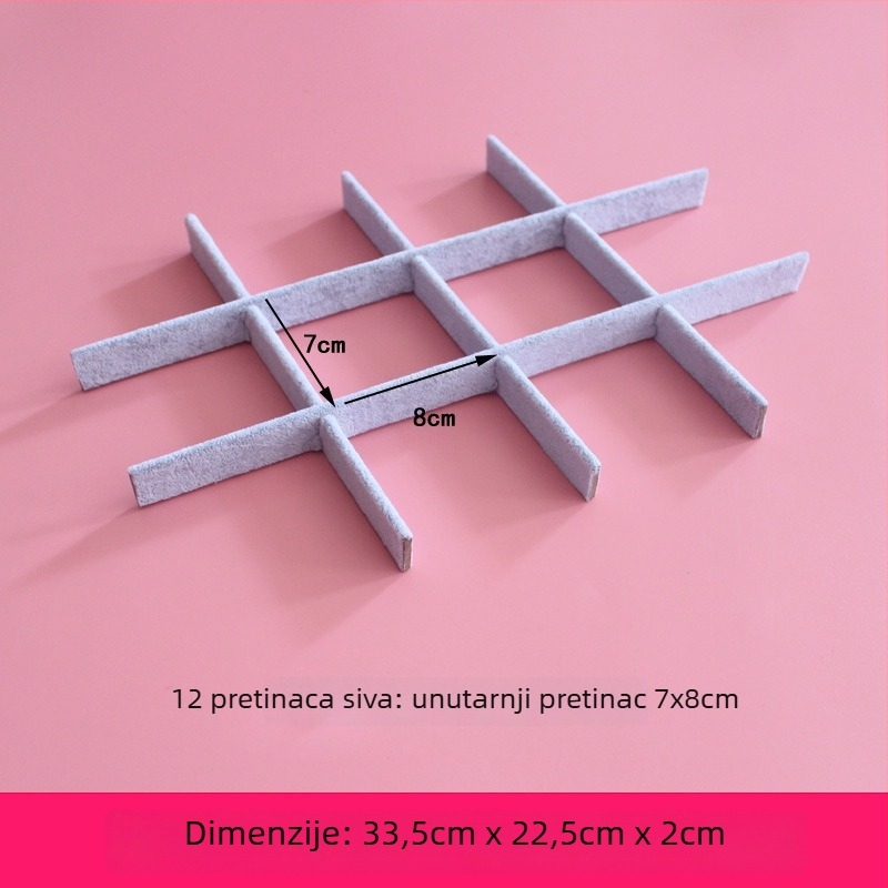 DIY kutija za nakit s mrežastim pretincima, ručno izrađena ploča za aktivnosti s mrežnim oblogama, unutarnji pretinac i držač kartica