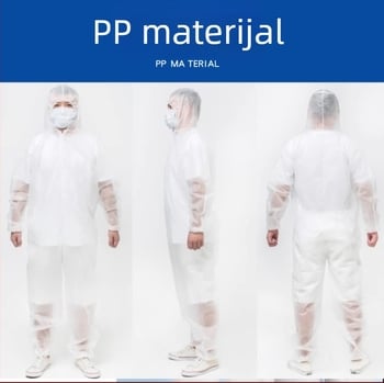 Jednokratno zaštitno odijelo s kapuljačom od netkanog materijala, otporno na prašinu, za svinjogojstvo i farbanje