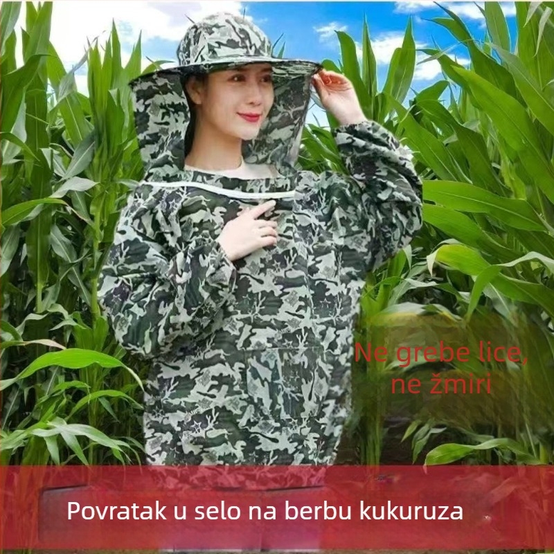 Šešir za rad na kukuruzištu – zaštita od insekata i ogrebotina, odjeća za pčelarstvo