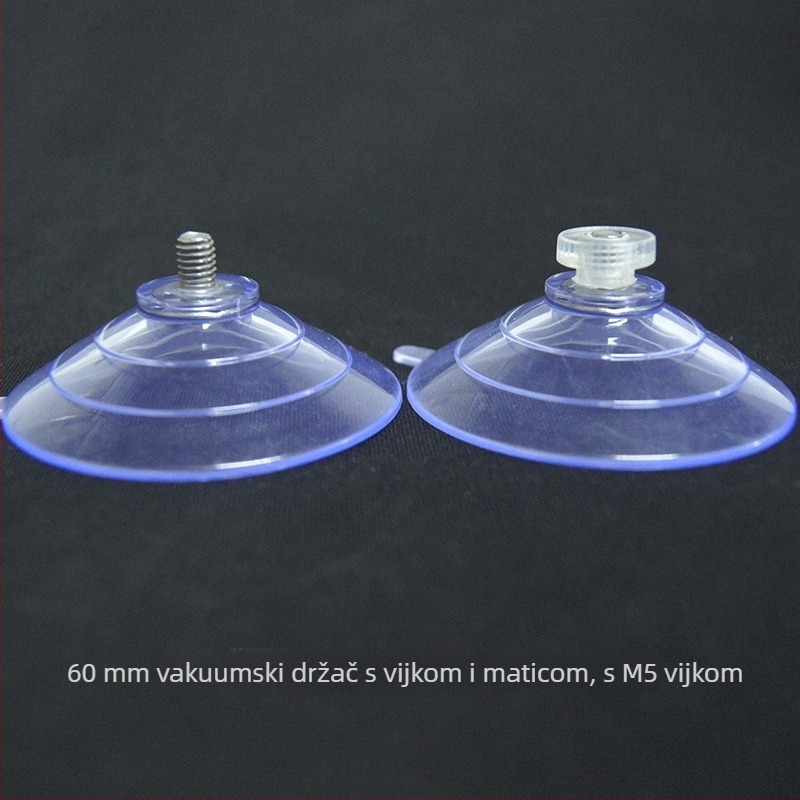 Good 40 mm prozirna PVC usisna čašica sa vijcima za mačju posteljicu, 304 prozirna matica s vijkom, M4/M8