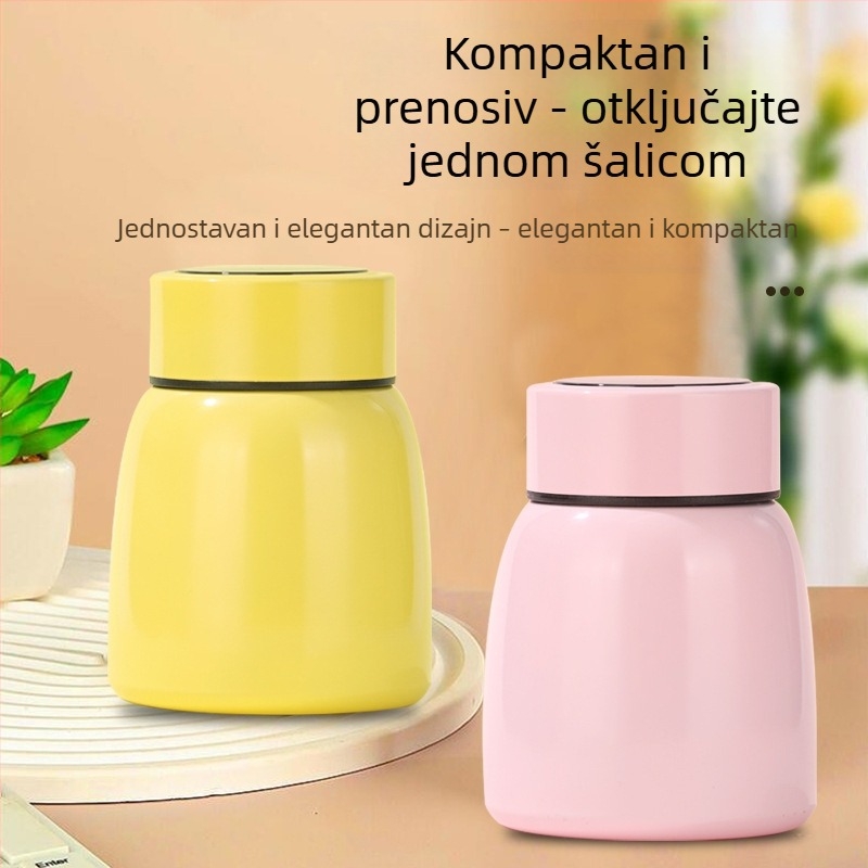 Nova mini prijenosna Belly Cup s zaslonom osjetljivim na dodir za temperaturu i pametnom izolacijom, unutarnji 304 nehrđajući čelik