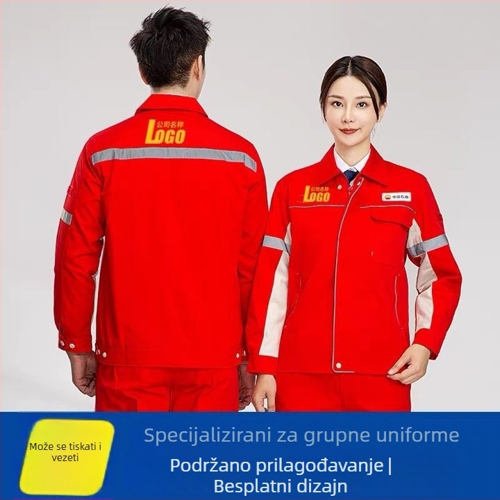 Unisex radna odjeća za naftnu industriju, proljeće–jesen, dugi rukav, antistatično