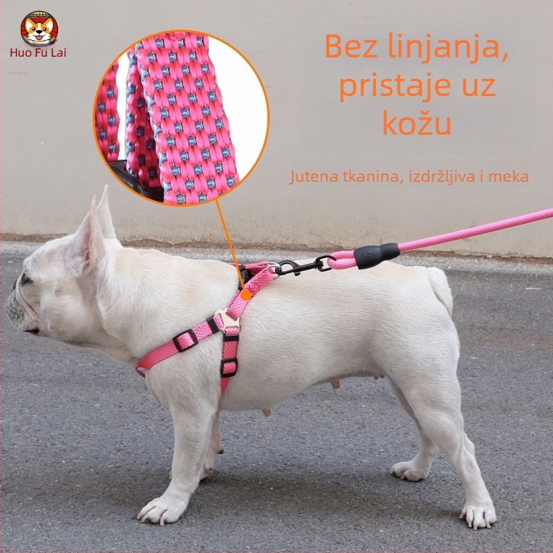 Prsluk za pse u stilu veste, za pse srednjih i velikih veličina, pogodan i za manje pse i štence