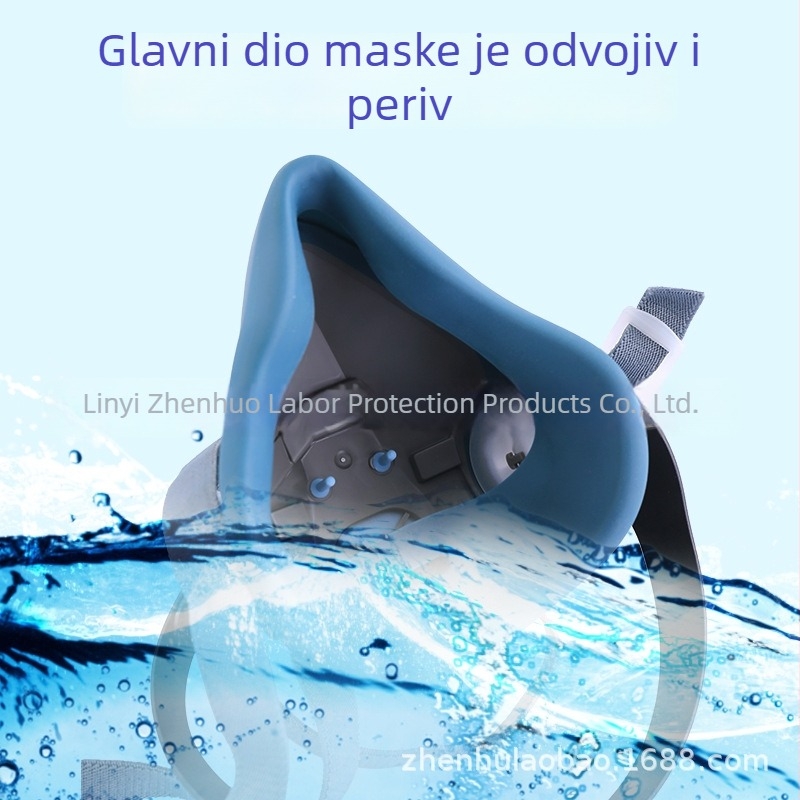 Silikonska maska za zaštitu od plinova za prskanje bojom, pesticidima, rekonstrukciju, formaldehid i kemijska plinovi — Model 6502