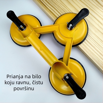Staklena usisna čašica za rukovanje pločicama na stropu, snažna i teška, ABS plast i aluminijska legura, s jednostrukim, dvostrukim ili trostrukim držačem