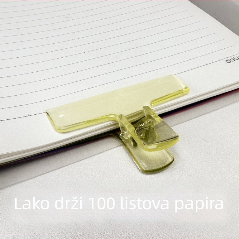 Classmate xi Prozirni akrilni klip – minimalistički klip za datoteke i dokumente, višenamjenski klip za pohranu