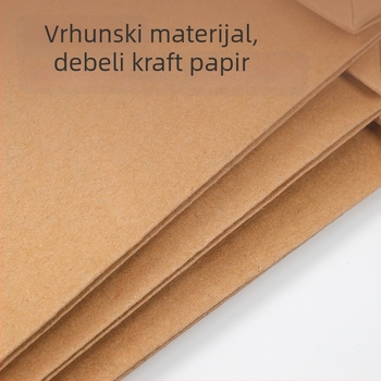 Deli 8383 serija kraft papirnati mapni torbica A4, 250 g, dokumenti, torba za tendere