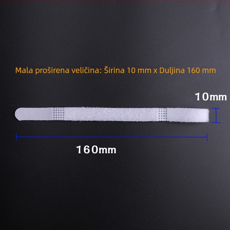 Traka za organiziranje kablova s Velcro zatvaračem, samoljepljiva, za podatkovne kablove, slušalice i napajanje laptopa