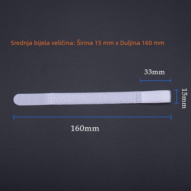 Traka za organiziranje kablova s Velcro zatvaračem, samoljepljiva, za podatkovne kablove, slušalice i napajanje laptopa