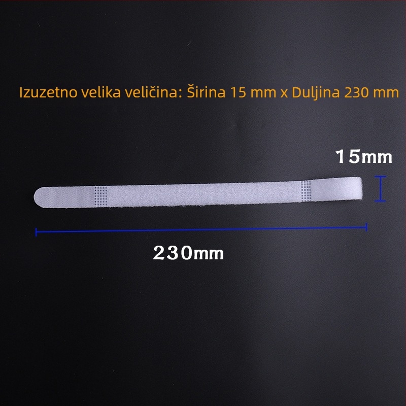 Traka za organiziranje kablova s Velcro zatvaračem, samoljepljiva, za podatkovne kablove, slušalice i napajanje laptopa