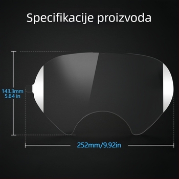 Zaštitni film za vizir plinske maske – zaštita od ogrebotina i udara