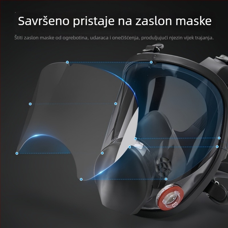 Zaštitni film za vizir plinske maske – zaštita od ogrebotina i udara