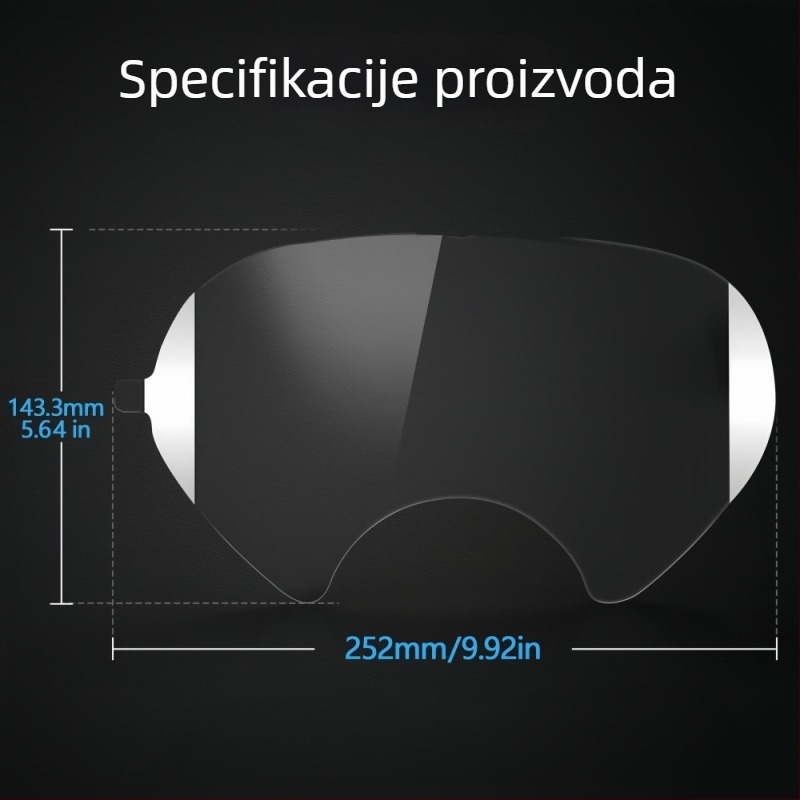 Zaštitni film za vizir plinske maske – zaštita od ogrebotina i udara