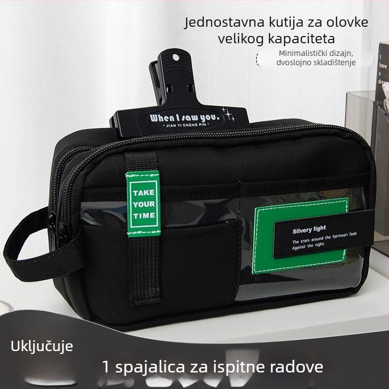 Višefunkcionalna pernica s velikim kapacitetom, jednostavan i praktičan školski pribor za učenike osnovne i srednje škole