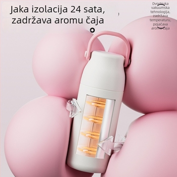 Termos boca od 316 nerđajućeg čelika za studente s pretincem za čaj