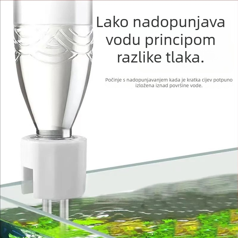 Automatsko dopunjavanje vode za akvarij, mali regulator razine vode, kapljični spremnik, bez napajanja, za slatkovodne i morske akvarije