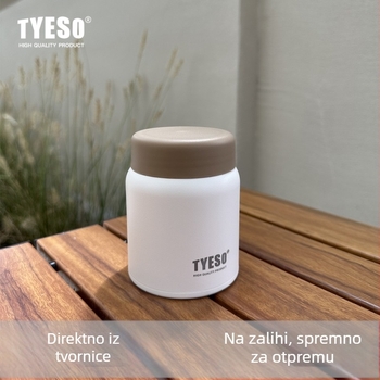 TYESO mini termos šalice, prenosna, od nehrđajućeg čelika 304, toplinsko izolirana 6–12 sati, moderna kompaktna boca za vodu