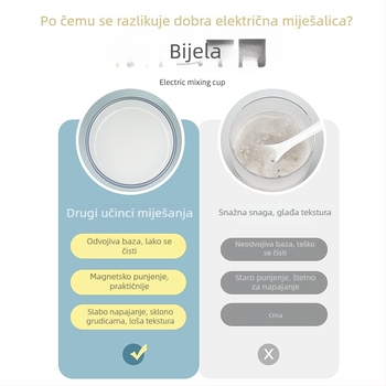 Automatska magnetska šejker šalica s magnetskim punjenjem za kavu, milkshake i sportska pića