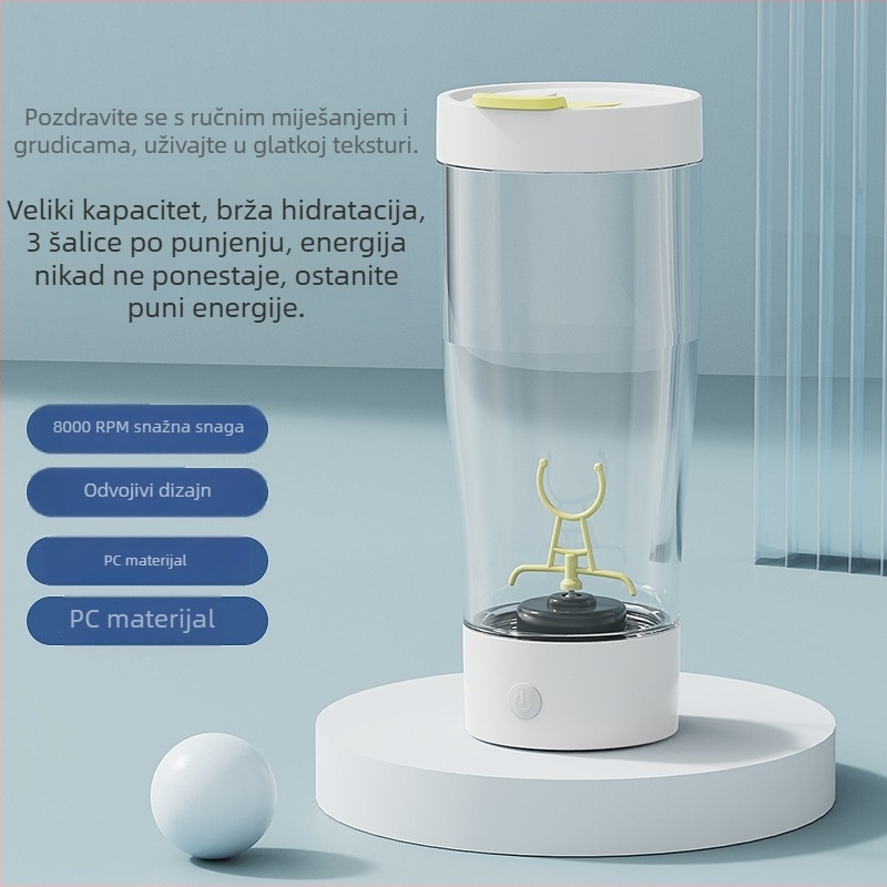 Automatska magnetska šejker šalica s magnetskim punjenjem za kavu, milkshake i sportska pića