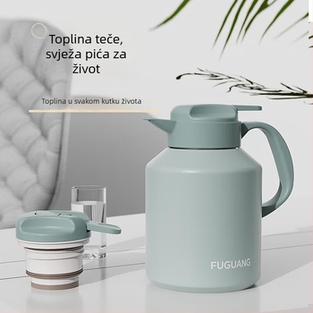 Fuguang stolni termos od nehrđajućeg čelika 304, veliki kapacitet, za kućnu upotrebu, prijenosna posuda za infuziju čaja, zadržava toplinu, 2000 ml