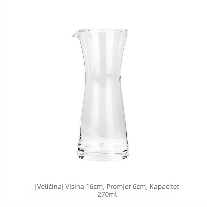 Japanski stil pour-over set za kavu s kavom jedinstvenog porijekla, latte, prozirna otporna na toplinu mala staklena šalica i posuda za zajedničko posluživanje kave