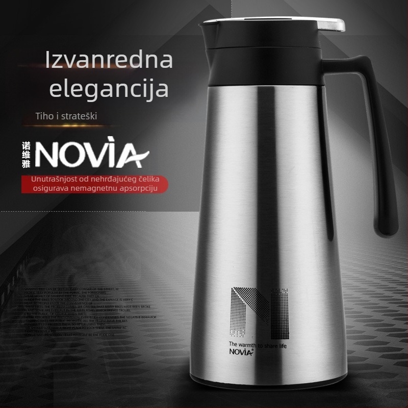Noviya Tianjiao vakuumska posuda za kavu, unutarnja 304 nehrđajućeg čelika, izolirani termos 1,6 L
