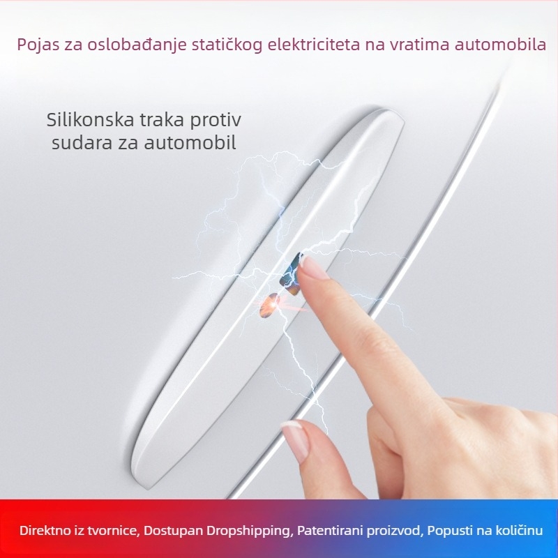 Auto traka za elektrostatično pražnjenje s naljepnicom za otvaranje vrata