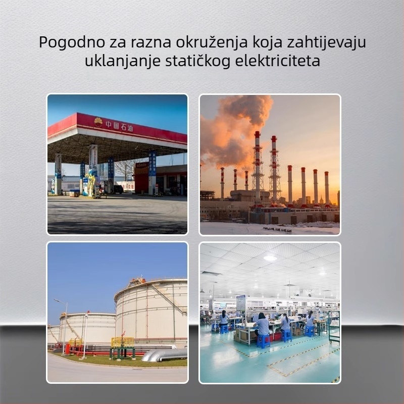 Uređaj za ispuštanje statičkog elektriciteta iz ljudskog tijela, industrijski otporan na eksplozije uz zvučni i svjetlosni alarm, dodirni antistatiki uređaj, kugla statičkog elektriciteta