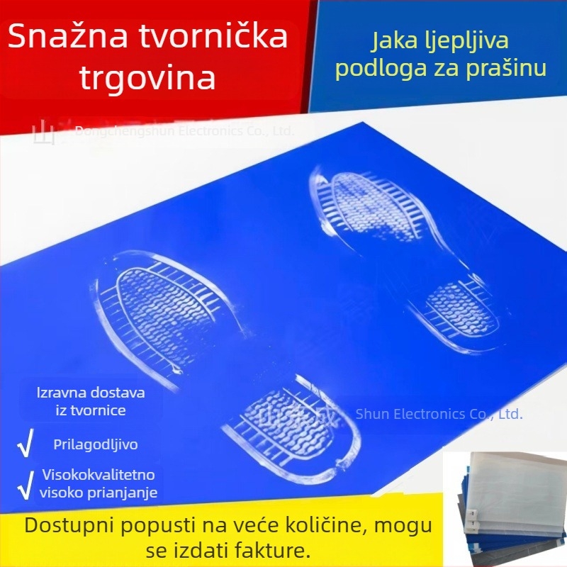 Lepive podloge za uklanjanje prašine u radnim prostorima, visoka adhezija za čiste prostore i laboratorije, tip s odtrganjem, prilagodljivo