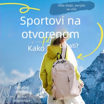 Zemljasto žuti ruksak s velikim kapacitetom 20–35 L, lagan, otporan na vodu, džep za 8-inčni prijenosnik, svakodnevna uporaba
