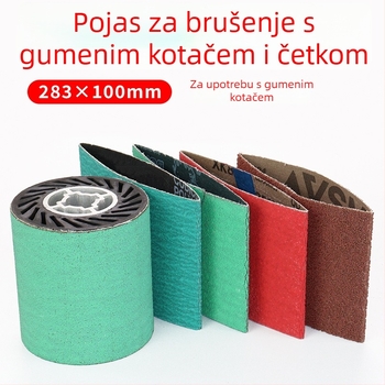 283x100 mm brusna traka s gumom za poliranje VSM, uzorak pahulje, za zavarivanje i brušenje