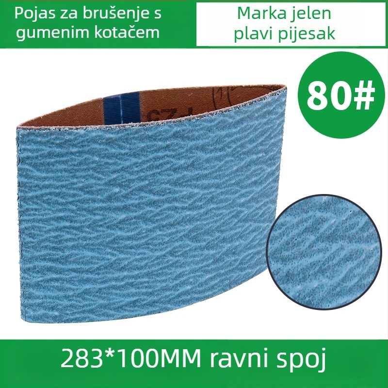 283x100 mm brusna traka s gumom za poliranje VSM, uzorak pahulje, za zavarivanje i brušenje
