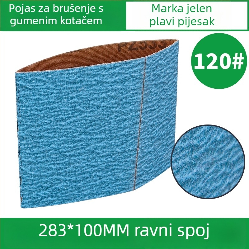 283x100 mm brusna traka s gumom za poliranje VSM, uzorak pahulje, za zavarivanje i brušenje