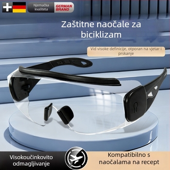 Vjetrootpornu naočale za biciklizam, planinarenje i skijanje, elegantne zaštitne naočale, otporne na prašinu i magljenje, pogodne za nošenje s naočalama, unisex