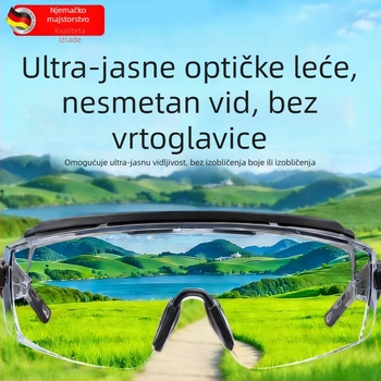 Vjetrootpornu naočale za biciklizam, planinarenje i skijanje, elegantne zaštitne naočale, otporne na prašinu i magljenje, pogodne za nošenje s naočalama, unisex